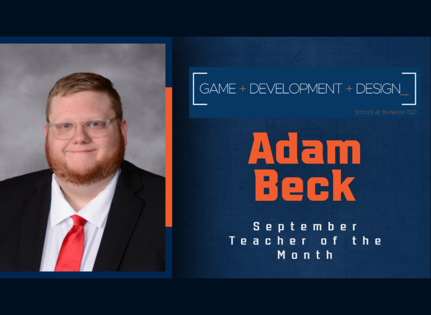  September Teacher of the Month Adam Beck